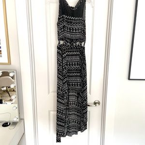 Cut out dress, Hi-low, Black